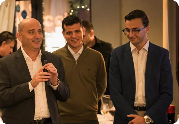 Beppe at a panel discussion